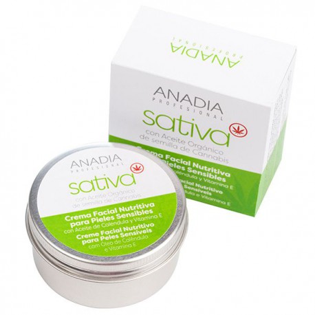 Anadia Crema facial nutritiva para pieles sensibles Sativa 50 ml